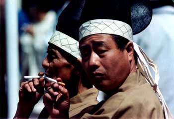 Monk Smoking